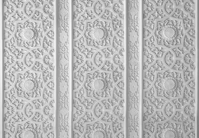 Framed Print : Elements of the oriental pattern in print - Modeling and carving
