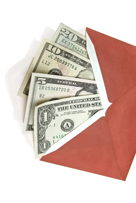 Framed Print : Envelope with US-dollar bills Print by imageBROKER Framed Print : Envelope with US-dollar bills Print by imageBROKER
