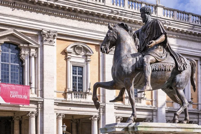 Framed Print : Equestrian Statue of Marcus Aurelius Print, Rome, Italy Framed Print : Equestrian Statue of Marcus Aurelius Print, Rome, Italy