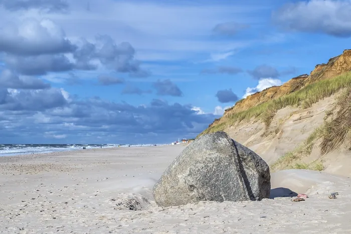 Framed Print : Erratic Boulder Beach Print Framed Print : Erratic Boulder Beach Print