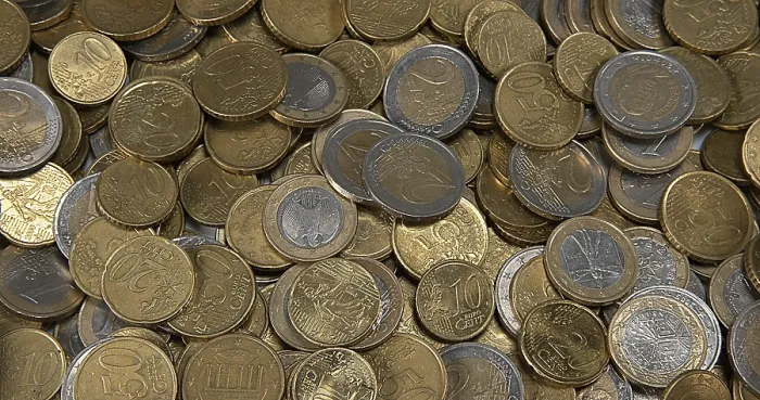 Framed Print : Euro Coins Falling Print Framed Print : Euro Coins Falling Print