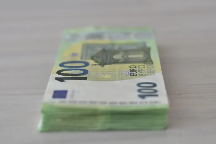 Framed Print : Euro Currency Pile Print
