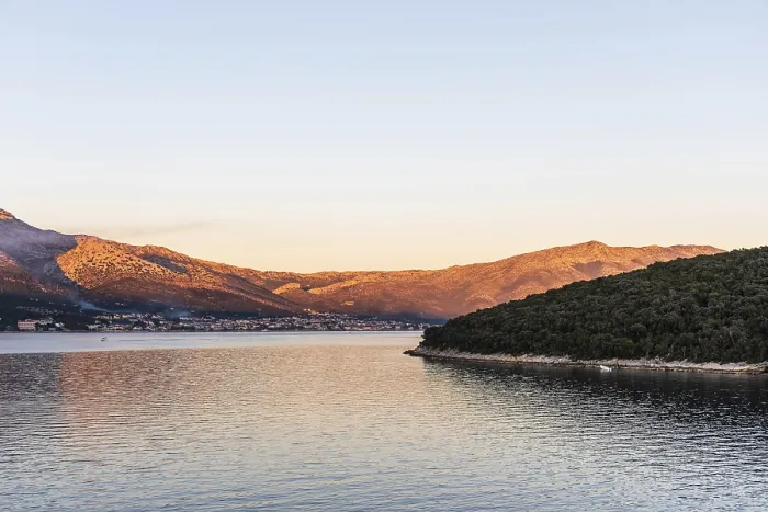 Framed Print : Evening Light Print over Orebic Bay, Croatia Framed Print : Evening Light Print over Orebic Bay, Croatia