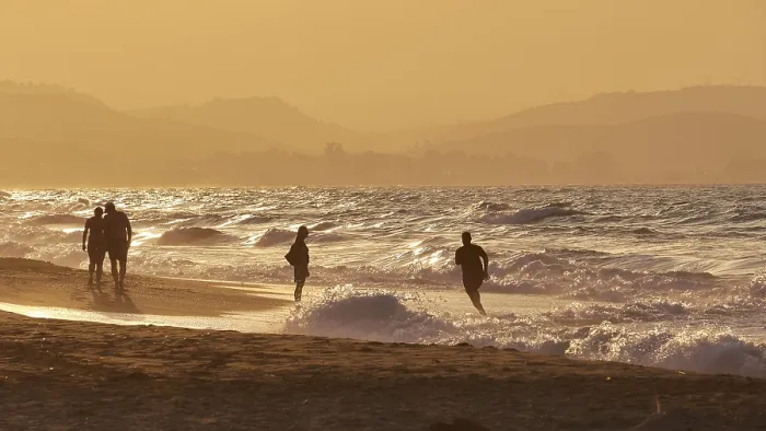 Framed Print : Evening Light, Crete Beach Print Framed Print : Evening Light, Crete Beach Print