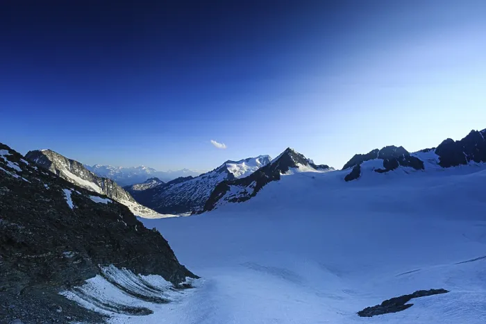 Framed Print : Evening Mood Print at Studergletscher, Switzerland Framed Print : Evening Mood Print at Studergletscher, Switzerland