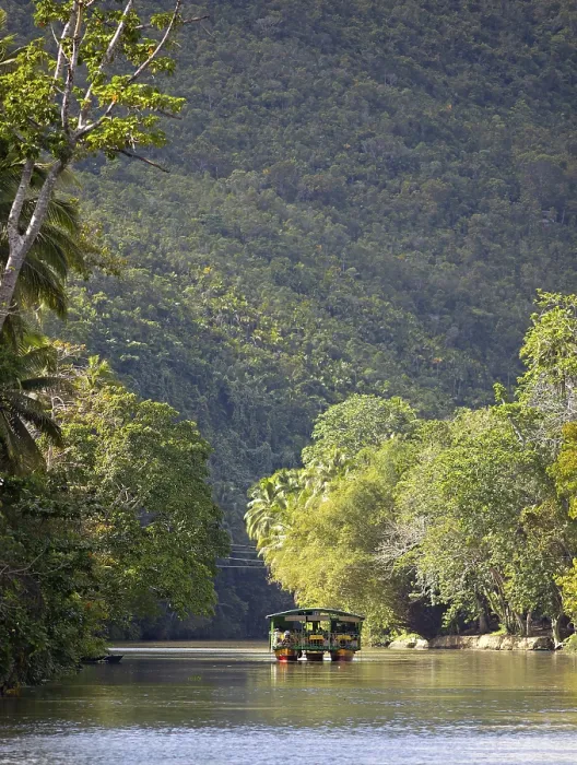 Framed Print : Loboc River Excursion Boat Print, Philippines