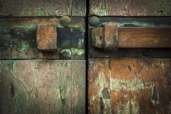 Framed Print : Rusty Latch Print: Close-up of Weathered Door Hardware Framed Print : Rusty Latch Print: Close-up of Weathered Door Hardware