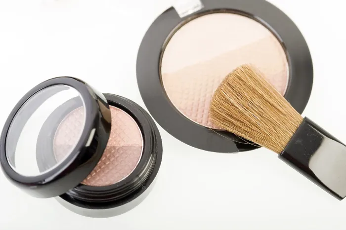 Framed Print : Eye Shadow with Brush Print