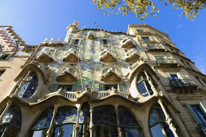 Framed Print : Facade of Casa Batllo Print, Barcelona, Spain