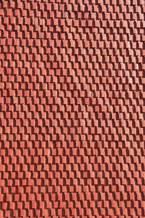 Framed Print : Red Textured Faade Cladding Print Framed Print : Red Textured Faade Cladding Print