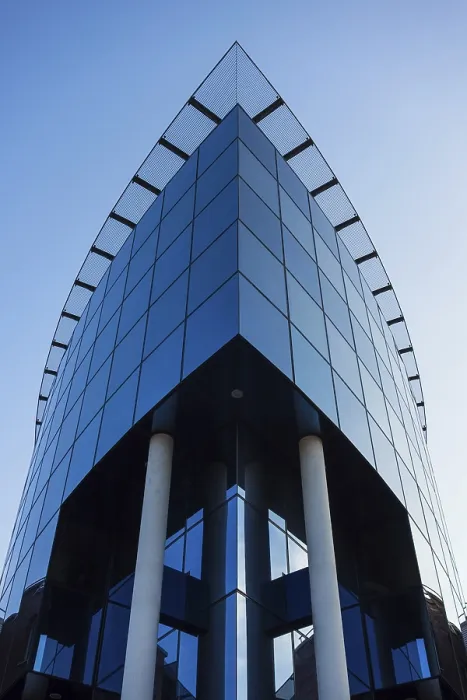 Framed Print : Modern Building Facade Print Framed Print : Modern Building Facade Print