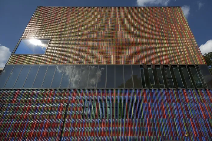 Framed Print : Multicolored Ceramic Facade, Brandhorst Museum Print Framed Print : Multicolored Ceramic Facade, Brandhorst Museum Print