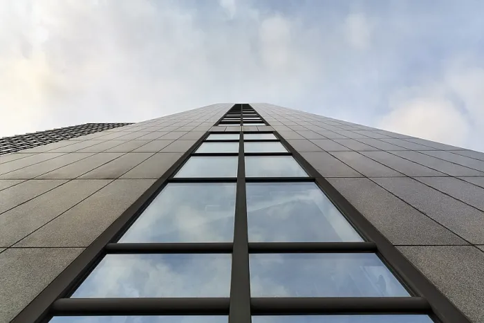 Framed Print : Print of Essen Office Tower Facade, Germany Framed Print : Print of Essen Office Tower Facade, Germany