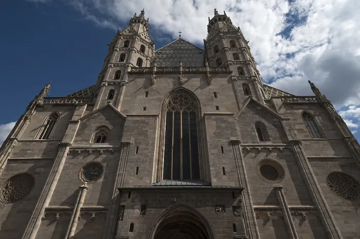 Framed Print : Print of St. Stephen's Cathedral Facade, Vienna Framed Print : Print of St. Stephen's Cathedral Facade, Vienna
