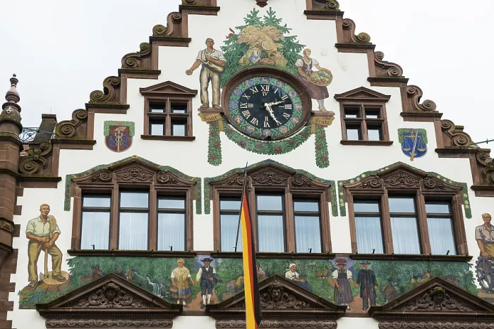 Framed Print : Facade of the town hall, Wolfach Print, Germany Framed Print : Facade of the town hall, Wolfach Print, Germany