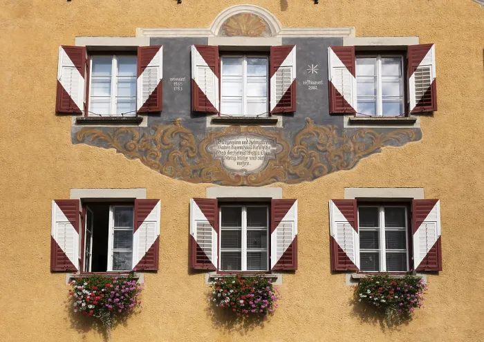 Framed Print : Kufstein Town Hall Facade Print, Austria