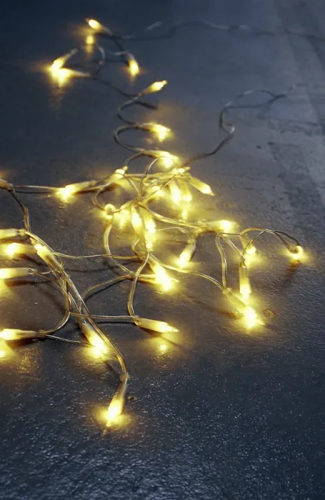 Framed Print : Fairy Lights Print - Twinkling Decorations Framed Print : Fairy Lights Print - Twinkling Decorations