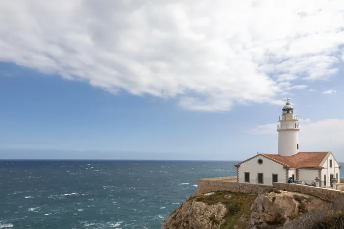 Framed Print : Far de Capdepera Lighthouse Print, Majorca, Spain