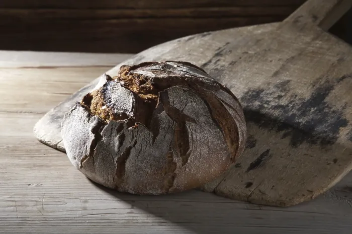 Framed Print : Farmhouse Bread on Old Slide Print Framed Print : Farmhouse Bread on Old Slide Print
