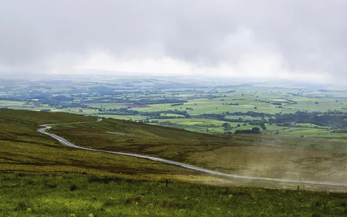 Framed Print : Farms and Fields Print from Hartside Pass, North Pennines Framed Print : Farms and Fields Print from Hartside Pass, North Pennines