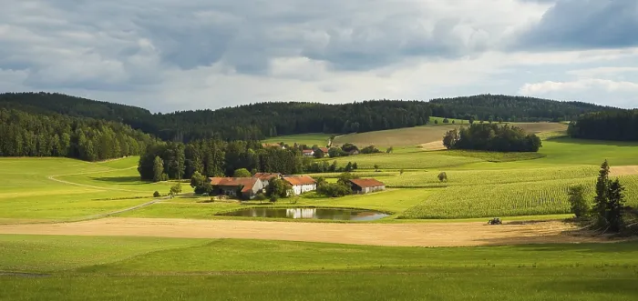 Framed Print : Print of Upper Palatinate Farm Landscape, Bavaria, Germany Framed Print : Print of Upper Palatinate Farm Landscape, Bavaria, Germany