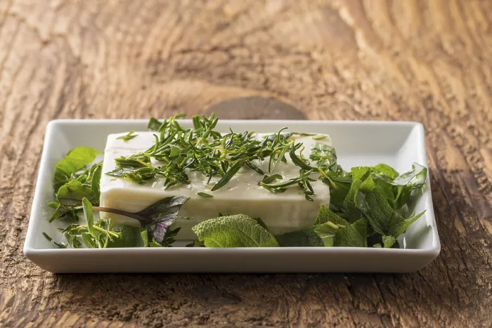 Framed Print : Feta Cheese Marinated with Herbs Print Framed Print : Feta Cheese Marinated with Herbs Print