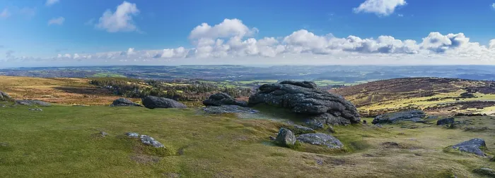 Framed Print : Fields and meadows in Haytor Rocks, Dartmoor Park print Framed Print : Fields and meadows in Haytor Rocks, Dartmoor Park print
