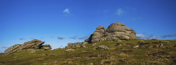 Framed Print : Fields and meadows in Haytor Rocks, Dartmoor Park Print Framed Print : Fields and meadows in Haytor Rocks, Dartmoor Park Print