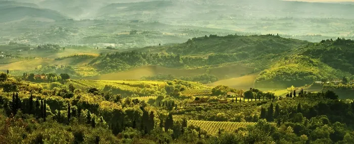 Framed Print : Fields in Tuscany Print Framed Print : Fields in Tuscany Print