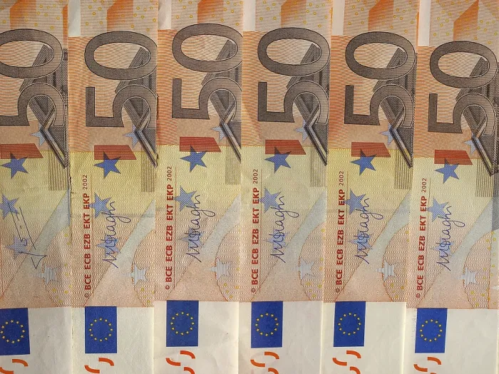 Framed Print : Fifty Euro Note Print