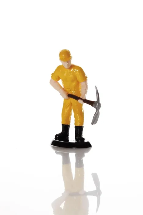 Framed Print : Construction Worker Print with Hard Hat and Pickaxe Framed Print : Construction Worker Print with Hard Hat and Pickaxe