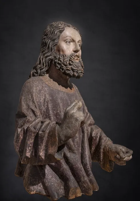 Framed Print : Print of Jesus, circa 1470, Strigel Museum, Memmingen Framed Print : Print of Jesus, circa 1470, Strigel Museum, Memmingen