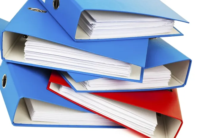 Framed Print : File Folders with Documents Print - Austria Framed Print : File Folders with Documents Print - Austria