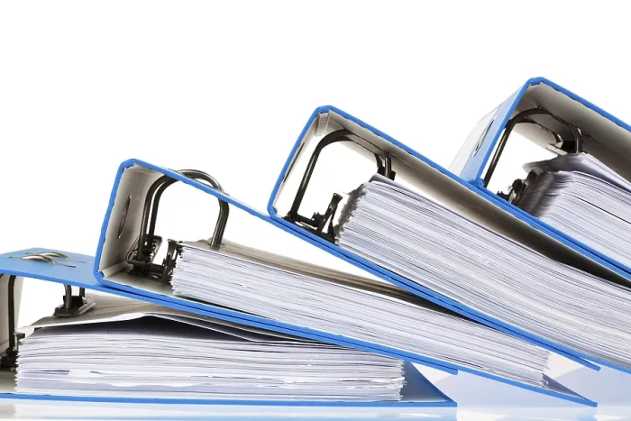 Framed Print : File Folders with Documents Print - Austria Framed Print : File Folders with Documents Print - Austria
