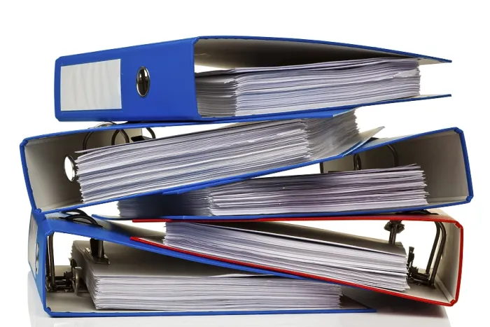 Framed Print : File Folders with Documents Print, Austria Framed Print : File Folders with Documents Print, Austria