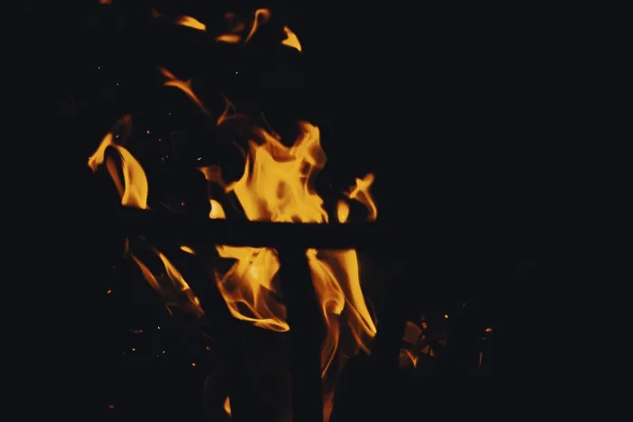 Framed Print : Fire at Night Print: Evening Blaze Framed Print : Fire at Night Print: Evening Blaze