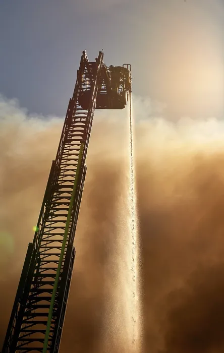 Framed Print : Firefighter at Work Print Framed Print : Firefighter at Work Print