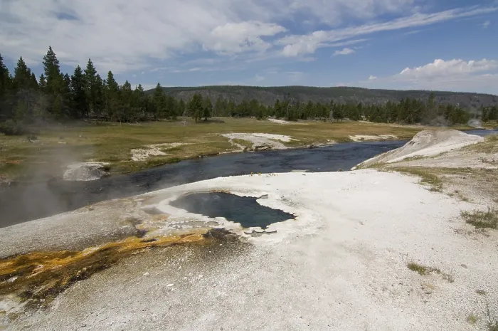 Framed Print : Firehole River Print, Upper Geyser Basin Framed Print : Firehole River Print, Upper Geyser Basin
