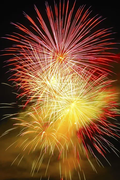 Framed Print : Fireworks Print - Vibrant Night Sky Display Framed Print : Fireworks Print - Vibrant Night Sky Display