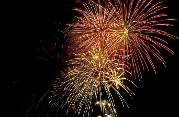 Framed Print : Fireworks Print - Vibrant Nighttime Display Framed Print : Fireworks Print - Vibrant Nighttime Display