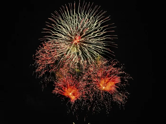 Framed Print : Fireworks in Black Background Print: Vibrant Pyrotechnics Framed Print : Fireworks in Black Background Print: Vibrant Pyrotechnics