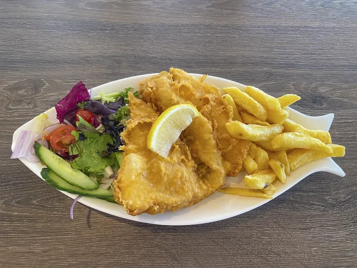 Framed Print : Print of Fish and Chips in London, Great Britain