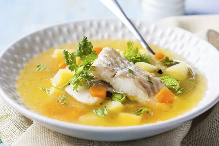 Framed Print : Fish Soup with Cod and Vegetables Print Framed Print : Fish Soup with Cod and Vegetables Print