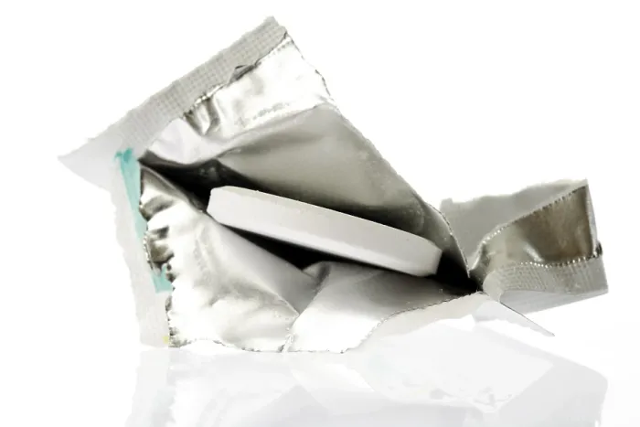 Framed Print : Fizzy Tablet Opened Packaging Print Framed Print : Fizzy Tablet Opened Packaging Print