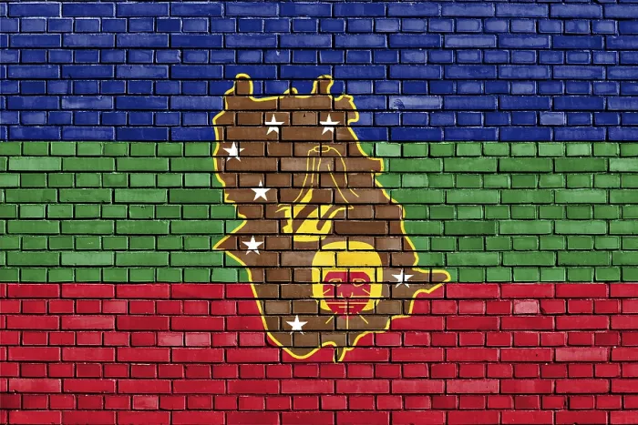 Framed Print : Flag of Amazonas State Print on Brick Wall Framed Print : Flag of Amazonas State Print on Brick Wall
