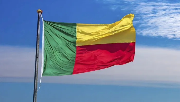 Framed Print : The Flag of Benin Print Framed Print : The Flag of Benin Print