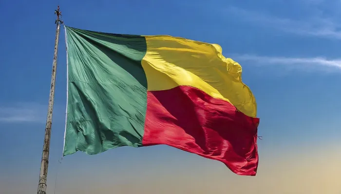 Framed Print : The Flag of Benin Print Framed Print : The Flag of Benin Print