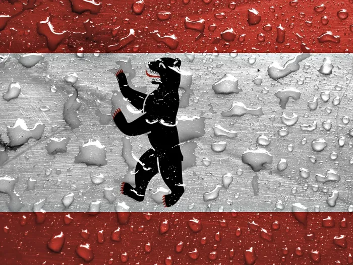 Framed Print : Flag of Berlin with Rain Drops Print Framed Print : Flag of Berlin with Rain Drops Print