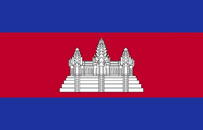 Framed Print : Cambodia Flag Print Framed Print : Cambodia Flag Print