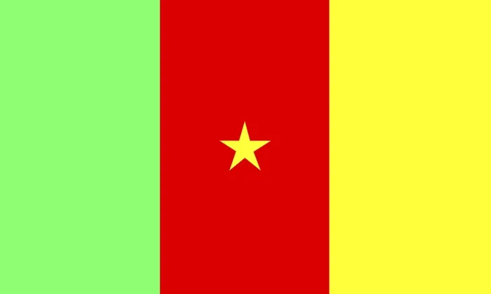 Framed Print : Flag of Cameroon Print Framed Print : Flag of Cameroon Print
